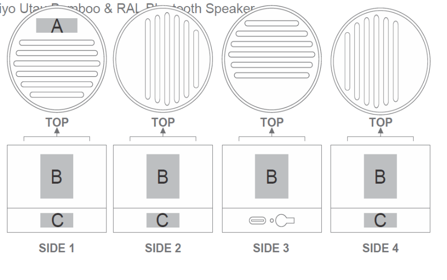 Okiyo Utau Bamboo & Recycled Aluminium Bluetooth Speaker - Image 2